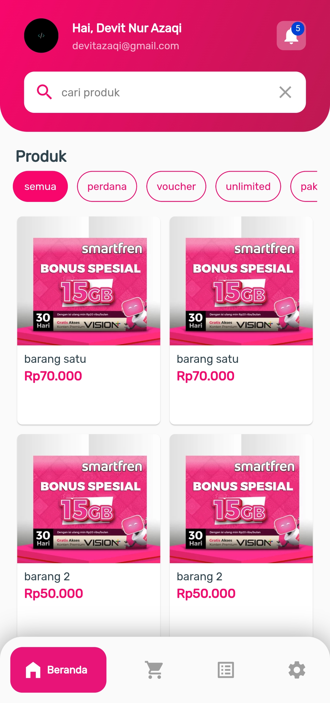 MV Shop (E-Commerce) screenshot 2