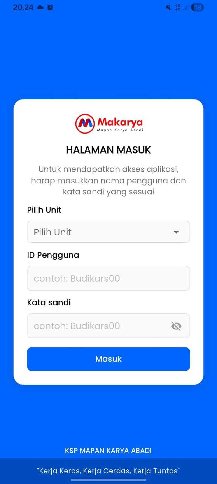 KSP Makarya (Loan Management App) screenshot 1