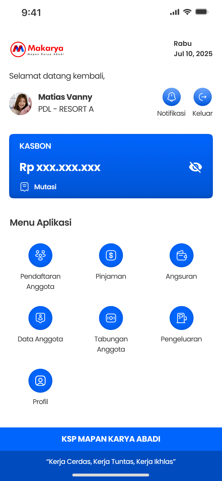 KSP Makarya (Loan Management App) screenshot 2