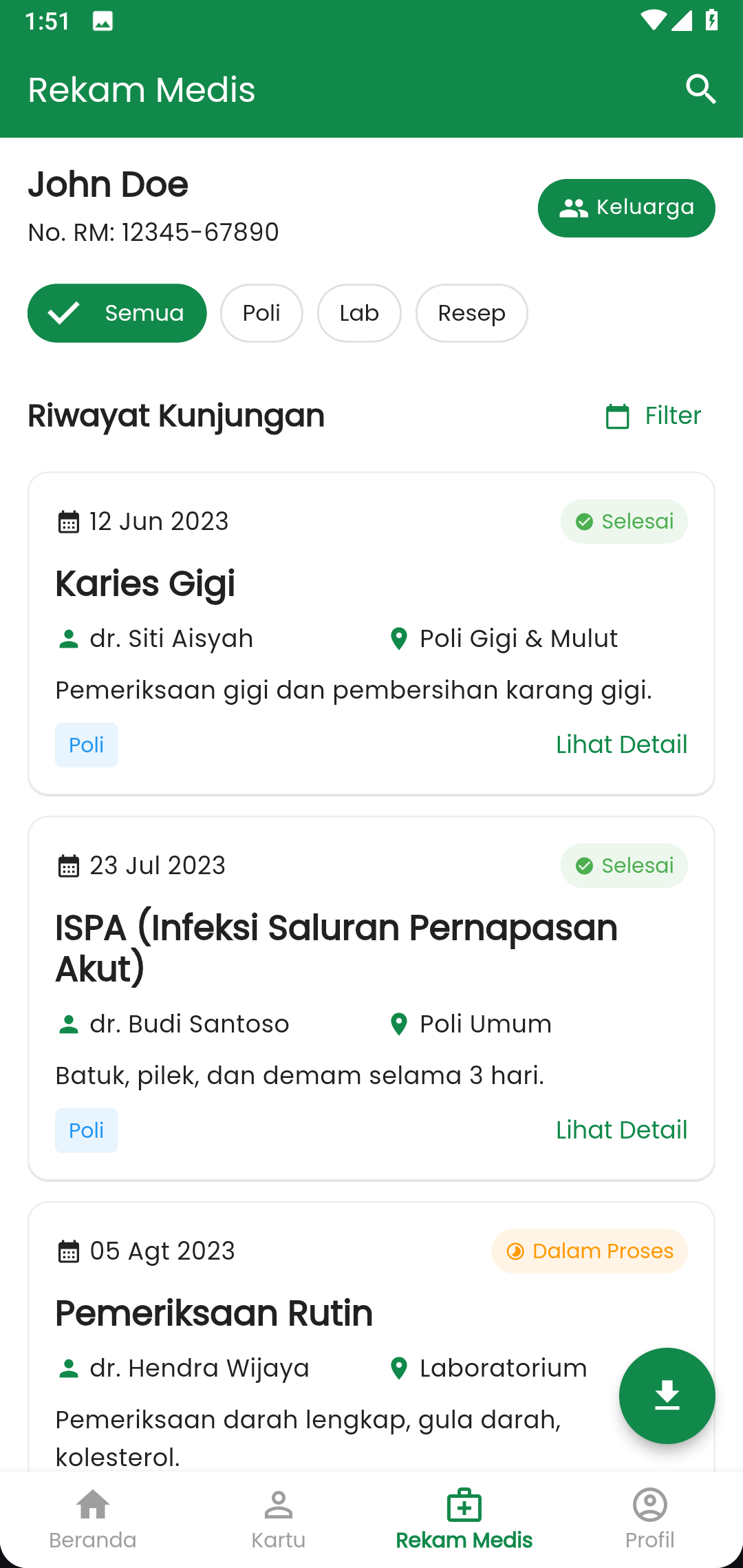 SIMPUSKLU App (Sistem Informasi Manajemen Puskesmas Kluwut) screenshot 3
